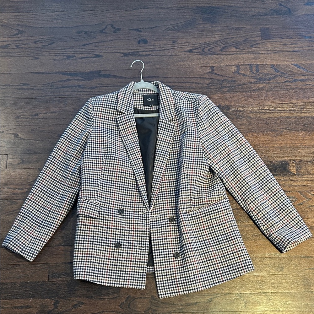 Rails Women's Multicolor Plaid Blazer with Buttons Size Large